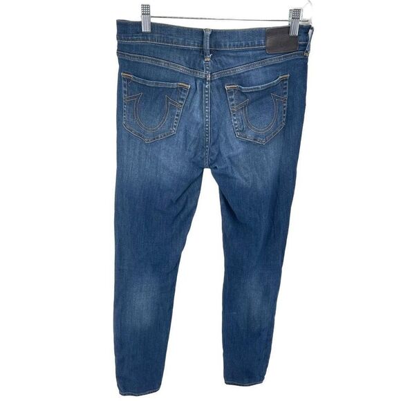 True Religion Halle Super Skinny Jeans Mid Rise Stretch Medium Wash Size 27 - Picture 4 of 13